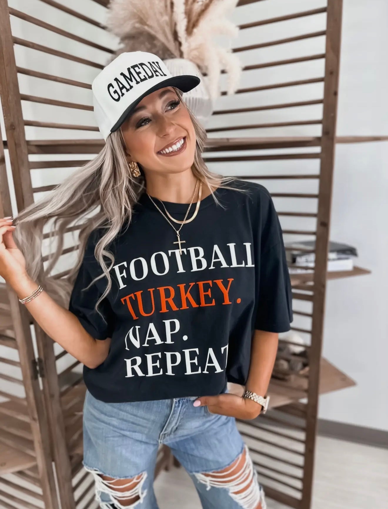 Football. Turkey. Nap. Repeat. Tee