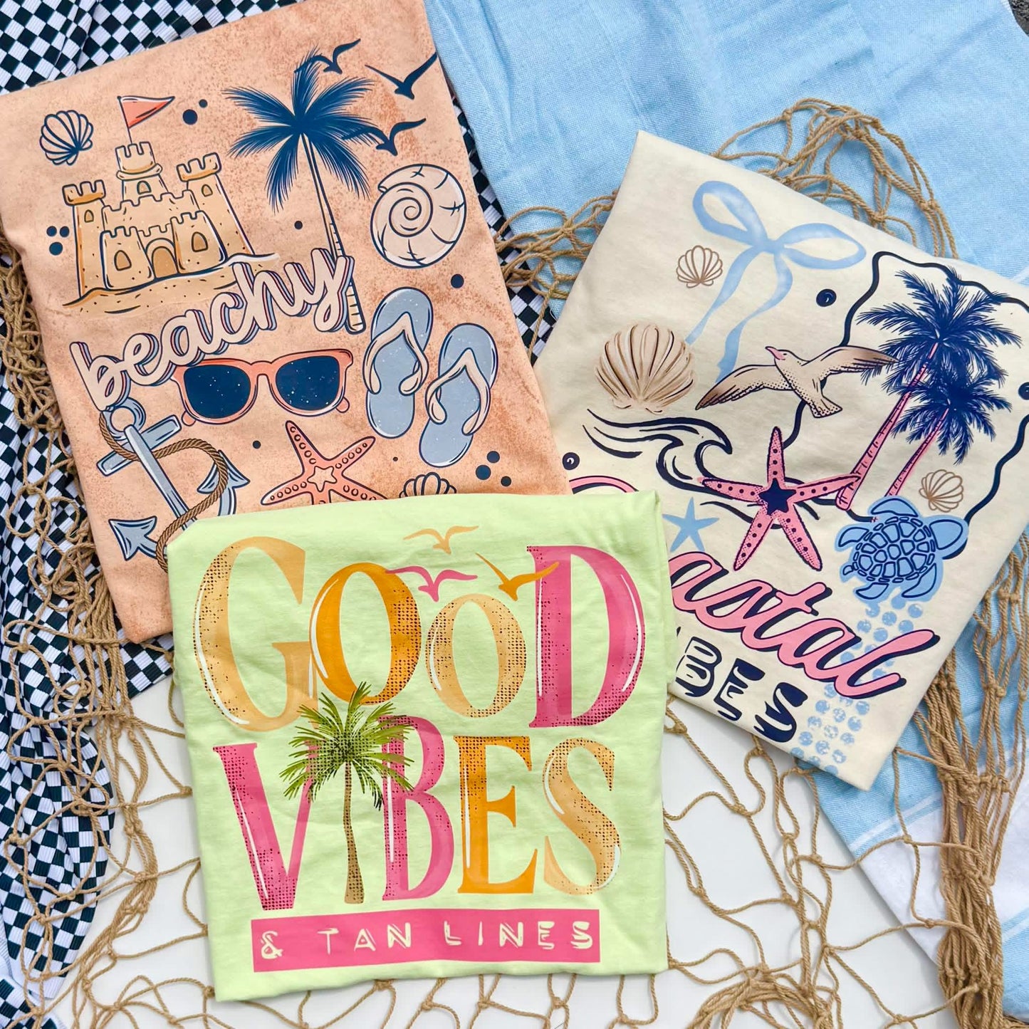 Coastal Vibes Collage Tee