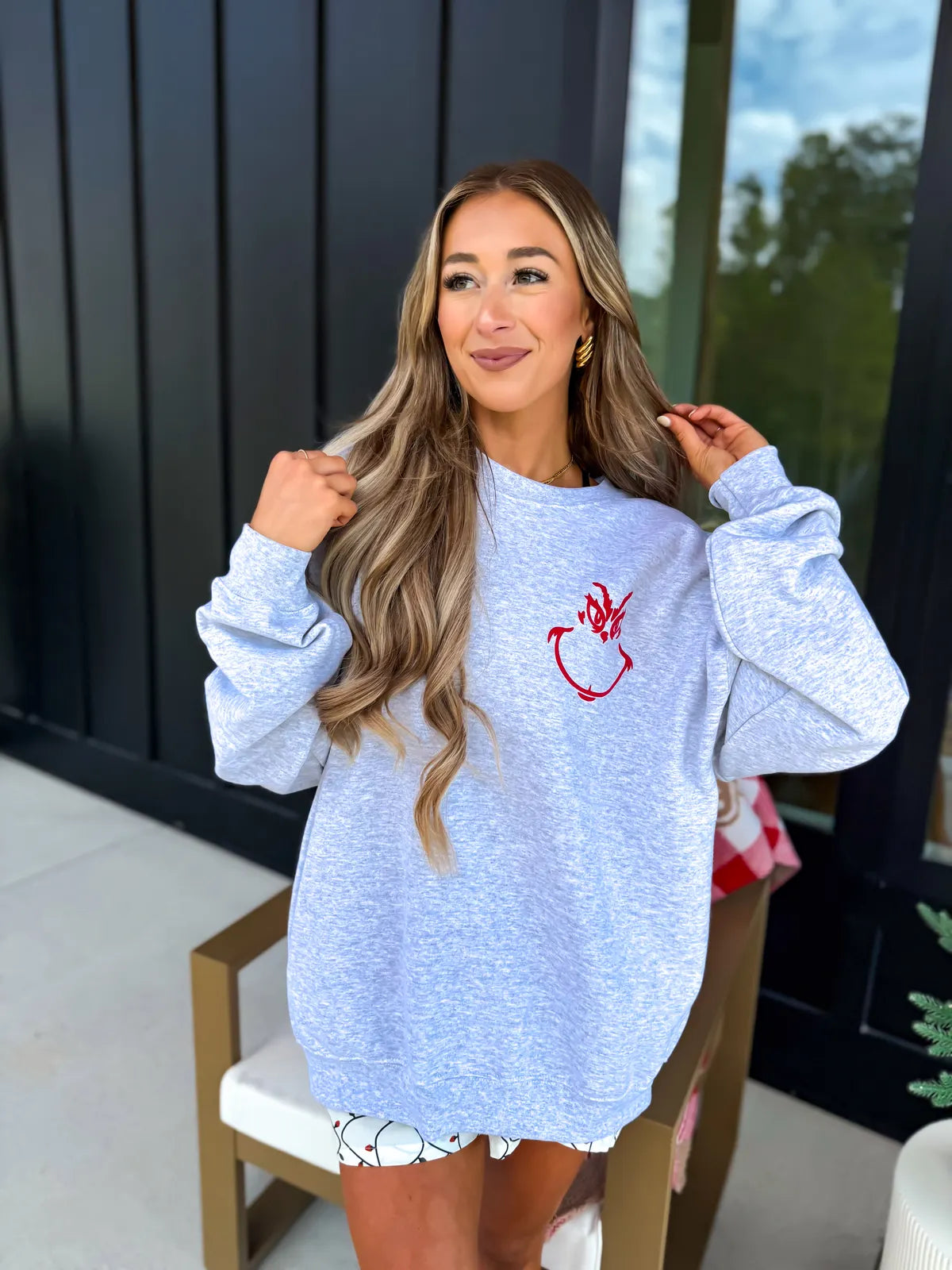 You’re a Mean One Gray Sweatshirt