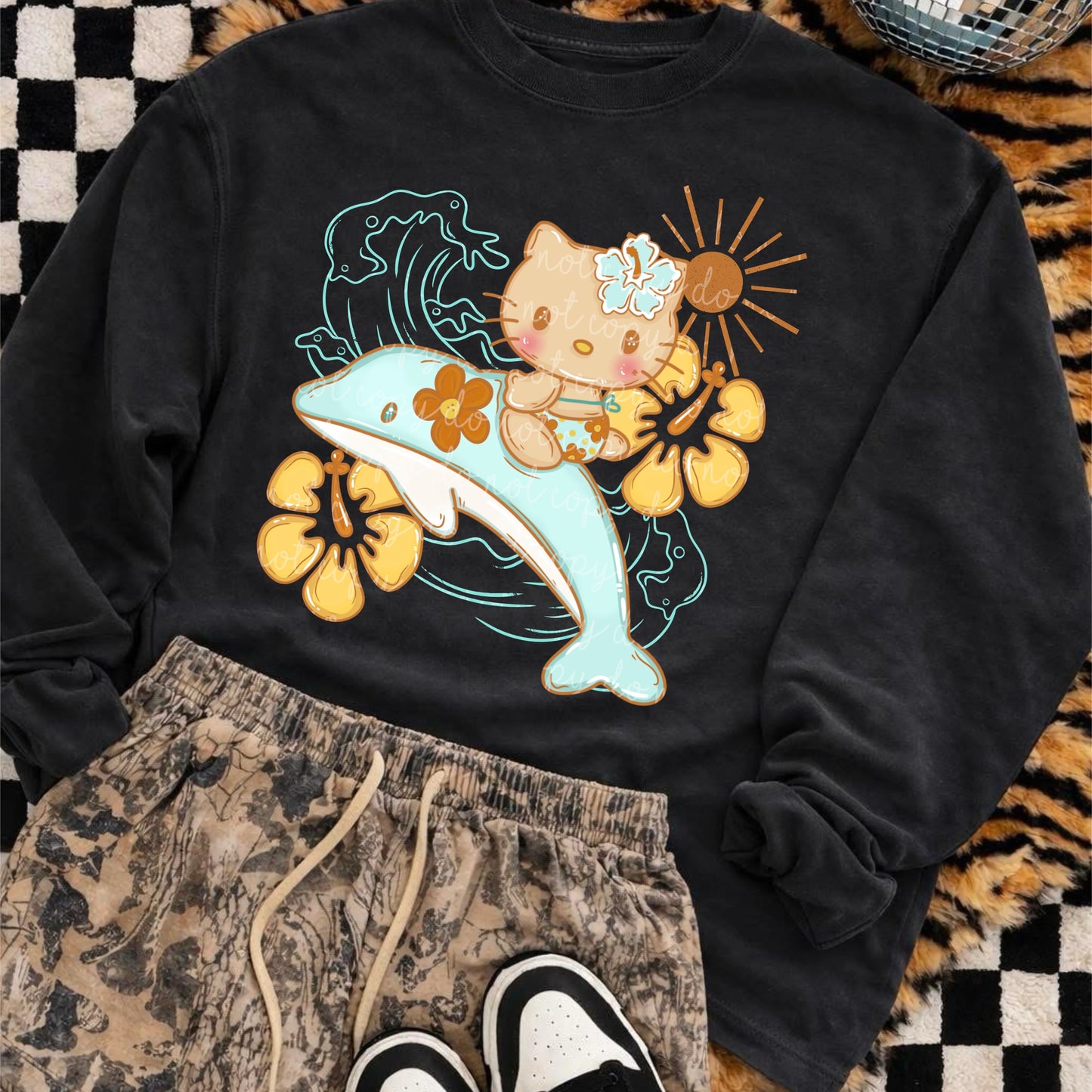 Hello K Tropical Tee/Crewneck