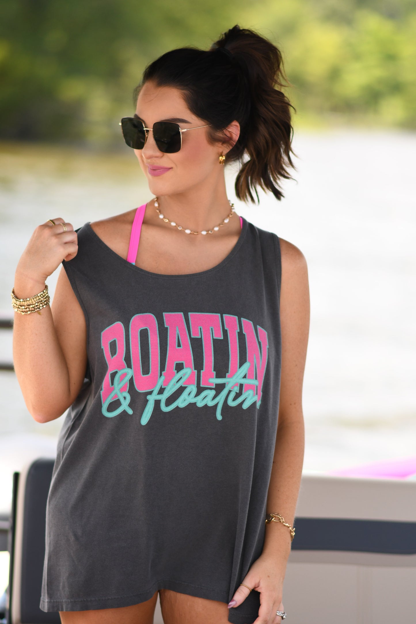Boatin’ And Floatin’ Tank/Tee