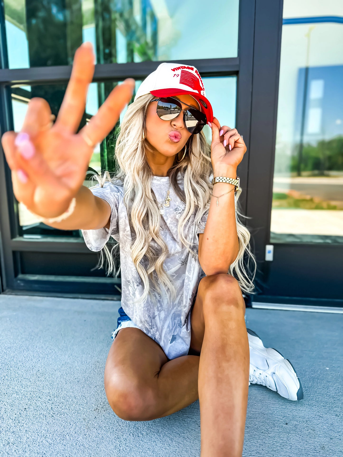 Iced Out Camo Oversized Tee