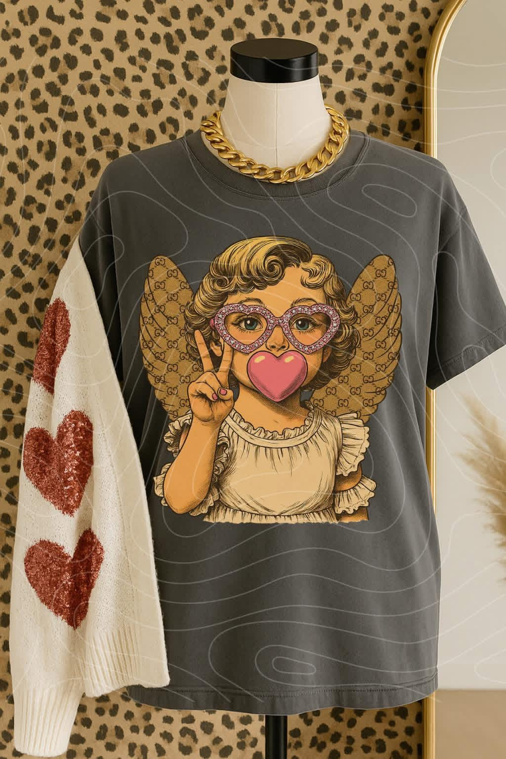 Preppy Bubblegum Angel Tee