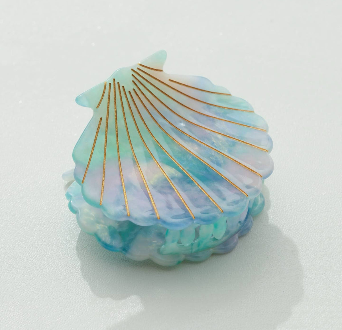 Island Sun Seashell Claw Clip