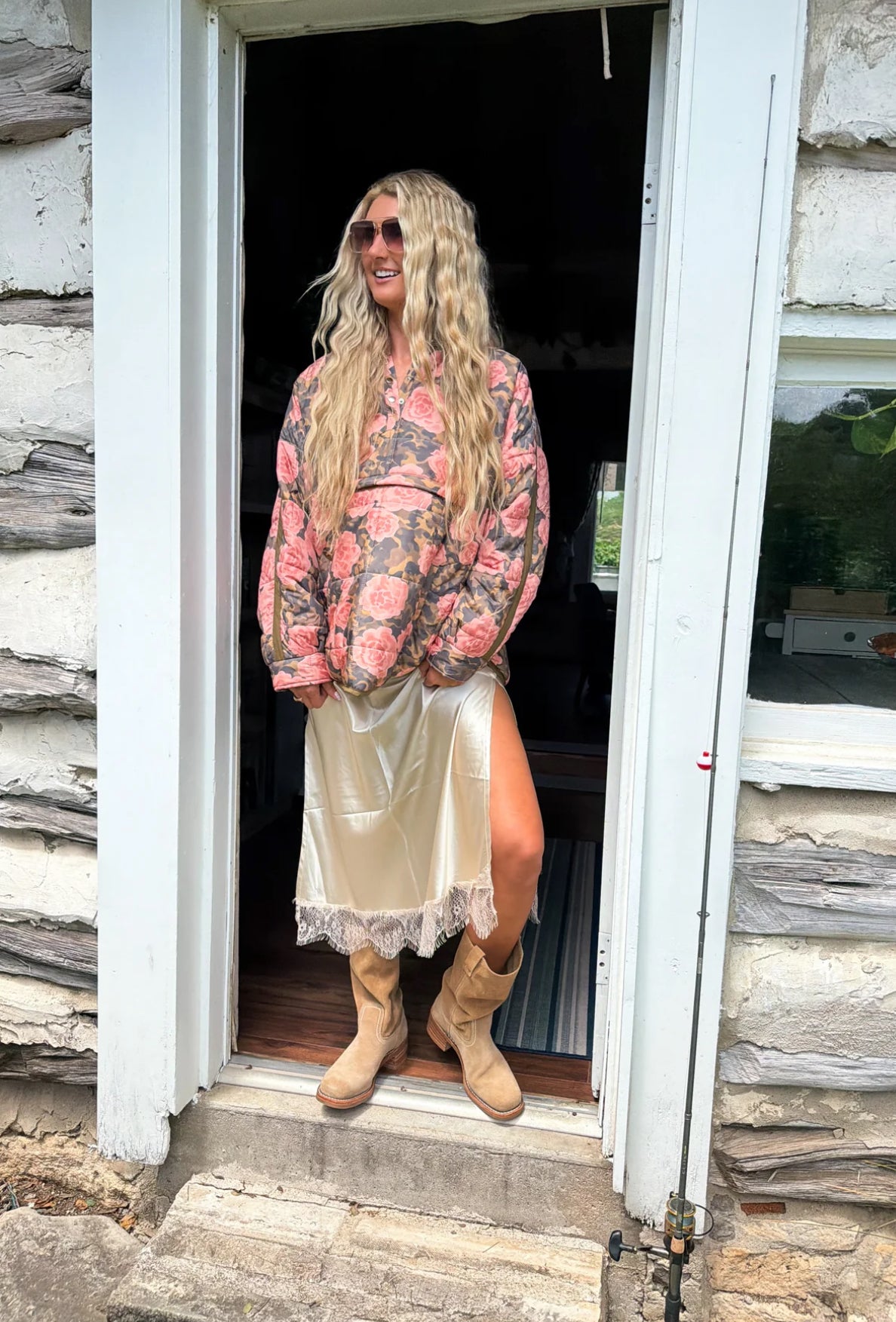 Preorder Outdoorsy Floral Camo Puffer Jacket