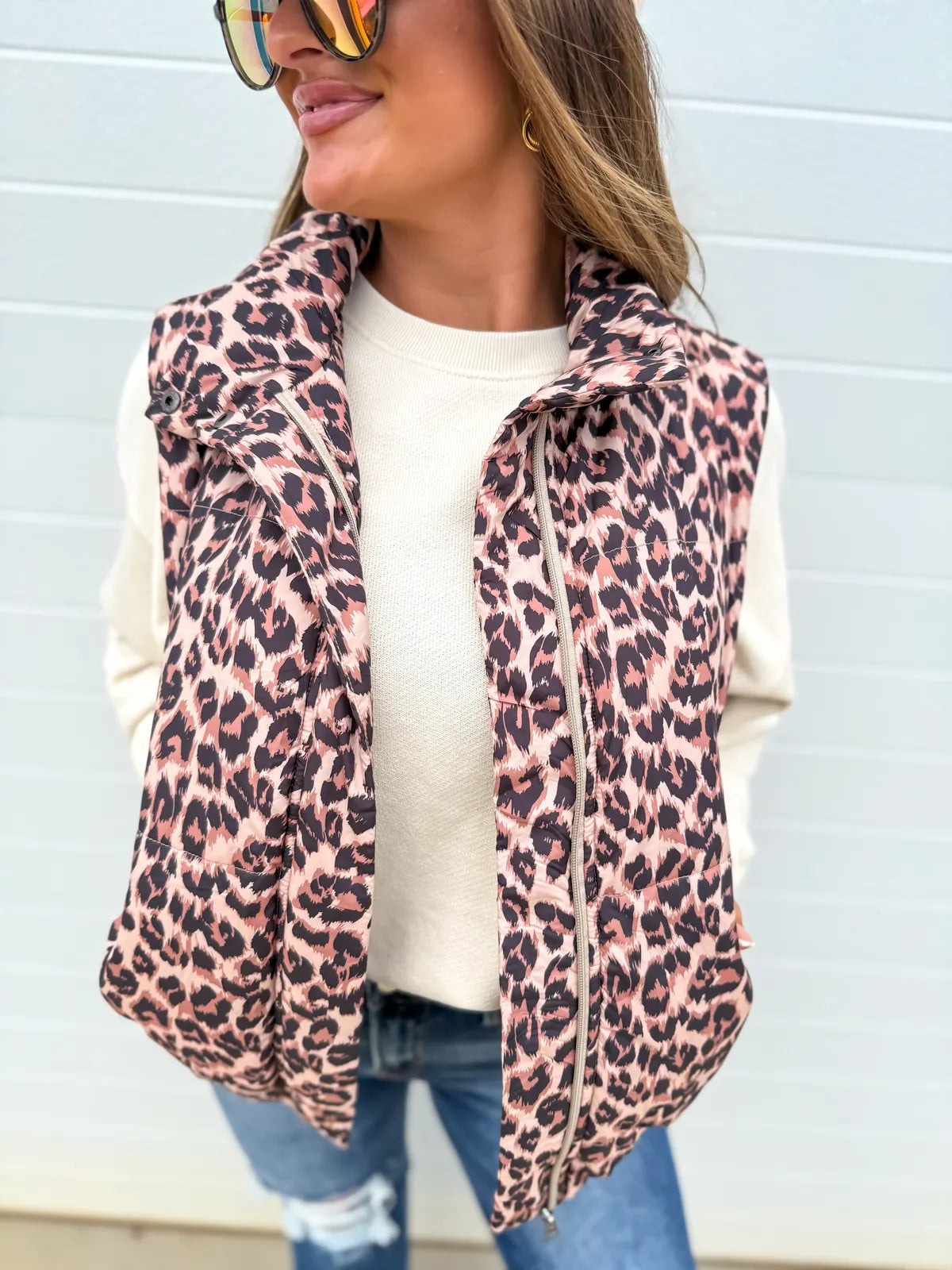 PREORDER Leopard Puffer Vest