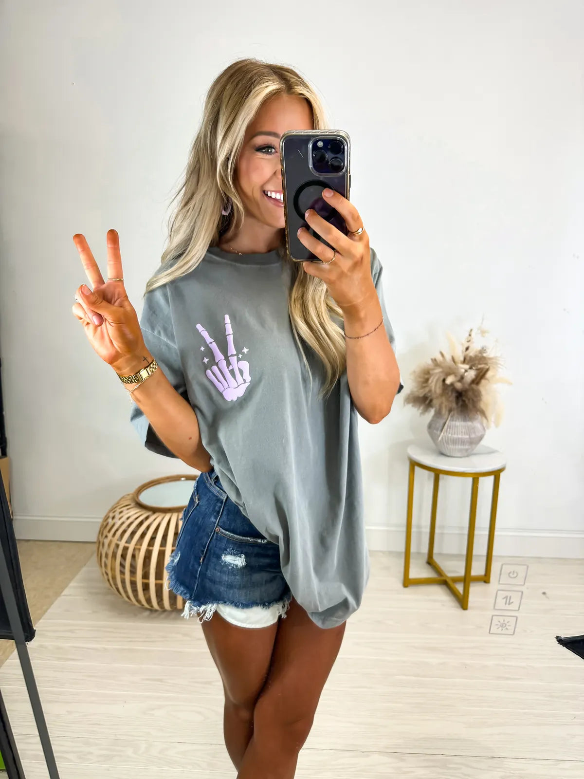 Skeleton Peace Sign Tee - Limited Edition
