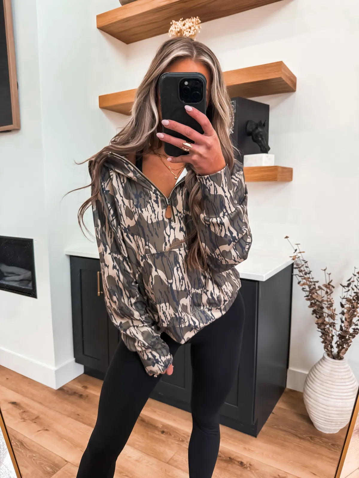 PREORDER Bottomland Camo Quarter Zip Pullover