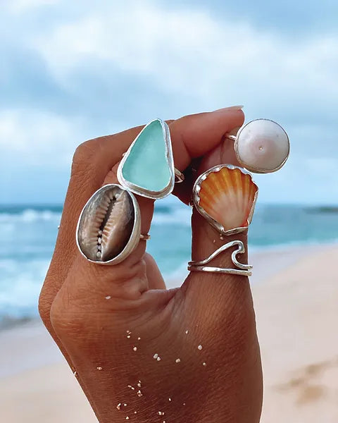 Cowrie Shell Ring