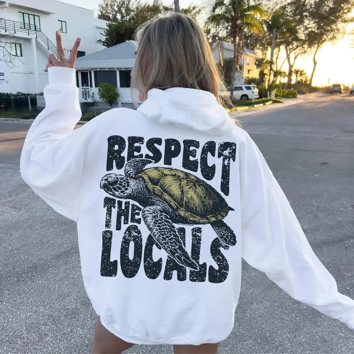 Respect the Locals Honu Tee/Hoodie