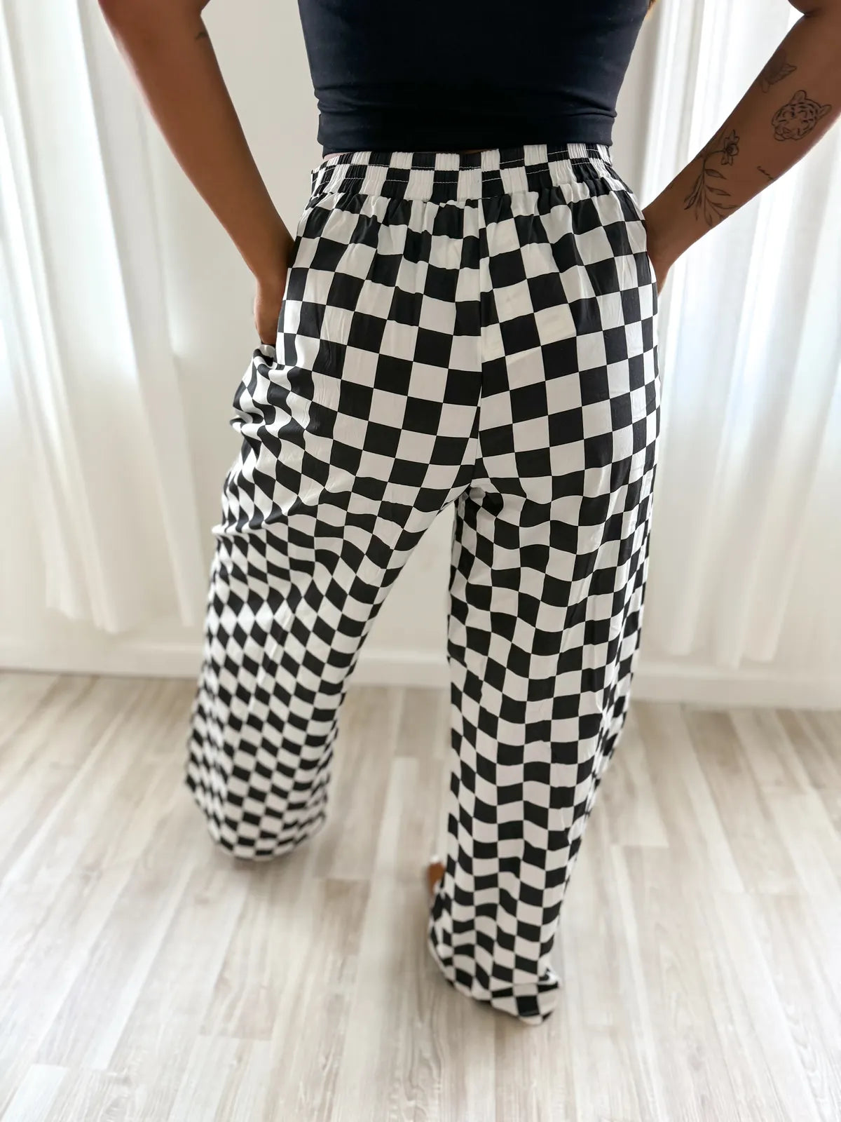 PREORDER Checkered Boxer Pants