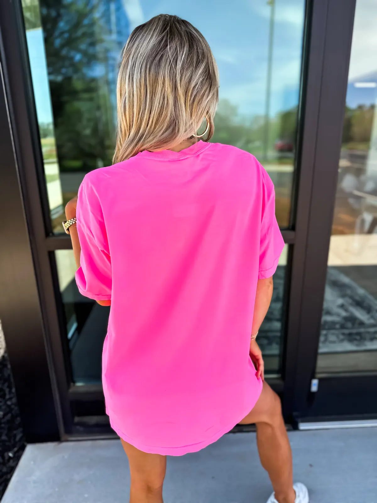 Neon Camo Smiley Tee