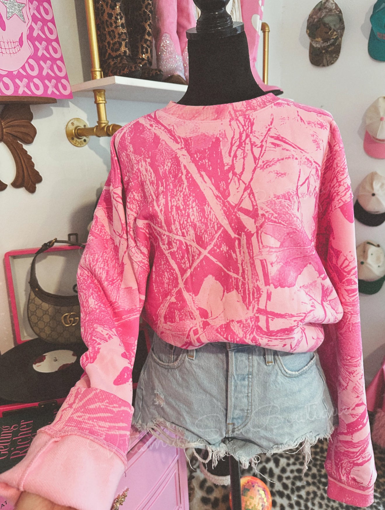 PREORDER Hot Pink Camo Sweatshirt