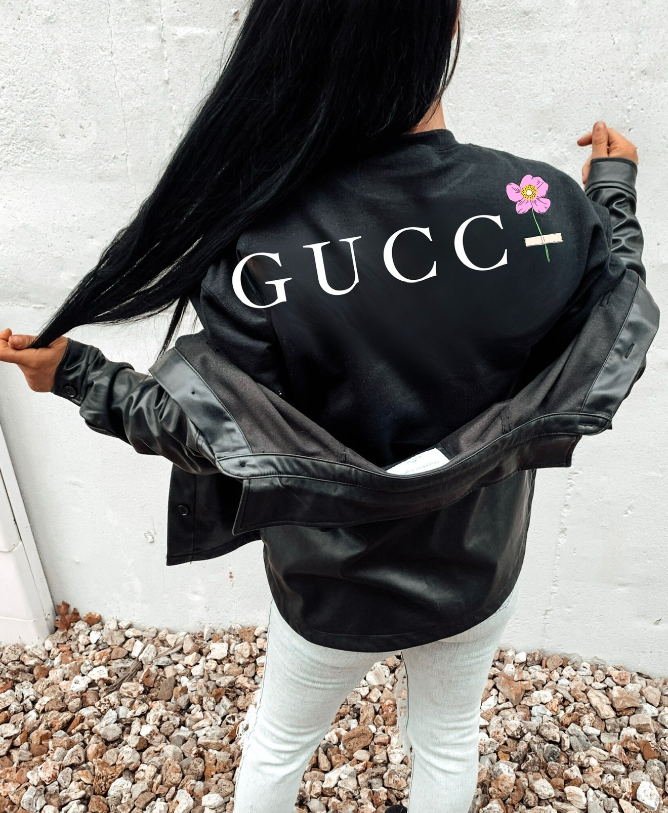 Pink Flower Tee/Sweatshirt
