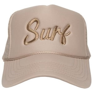 Surf Embroidered Neon Hats