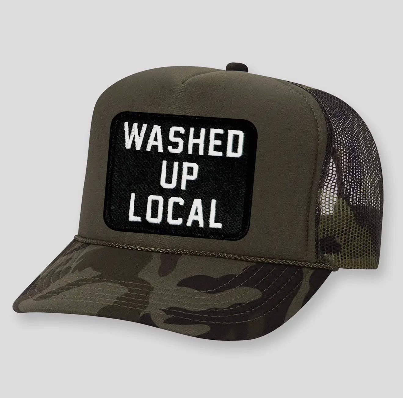 Washed Up Local Patch Trucker Hat
