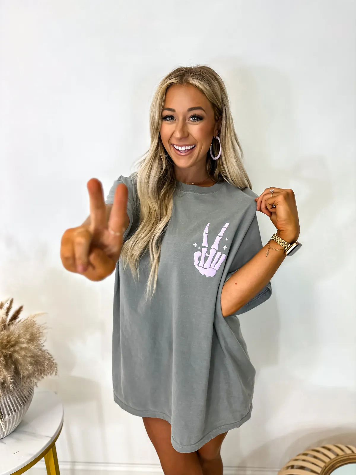 Skeleton Peace Sign Tee - Limited Edition