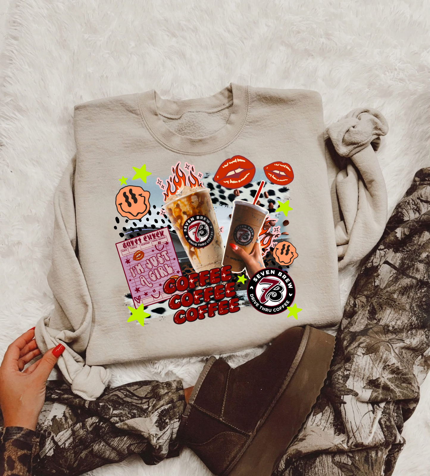 7 Brew Coffee Sweatshirt/Hoodie