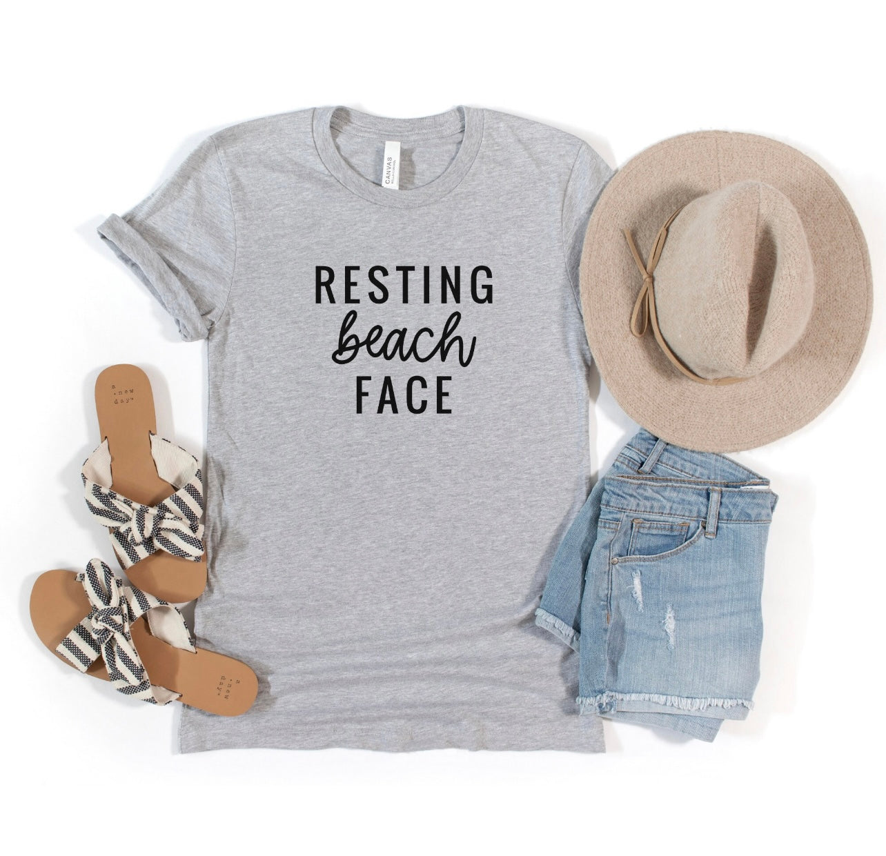 Resting Beach Face Tee
