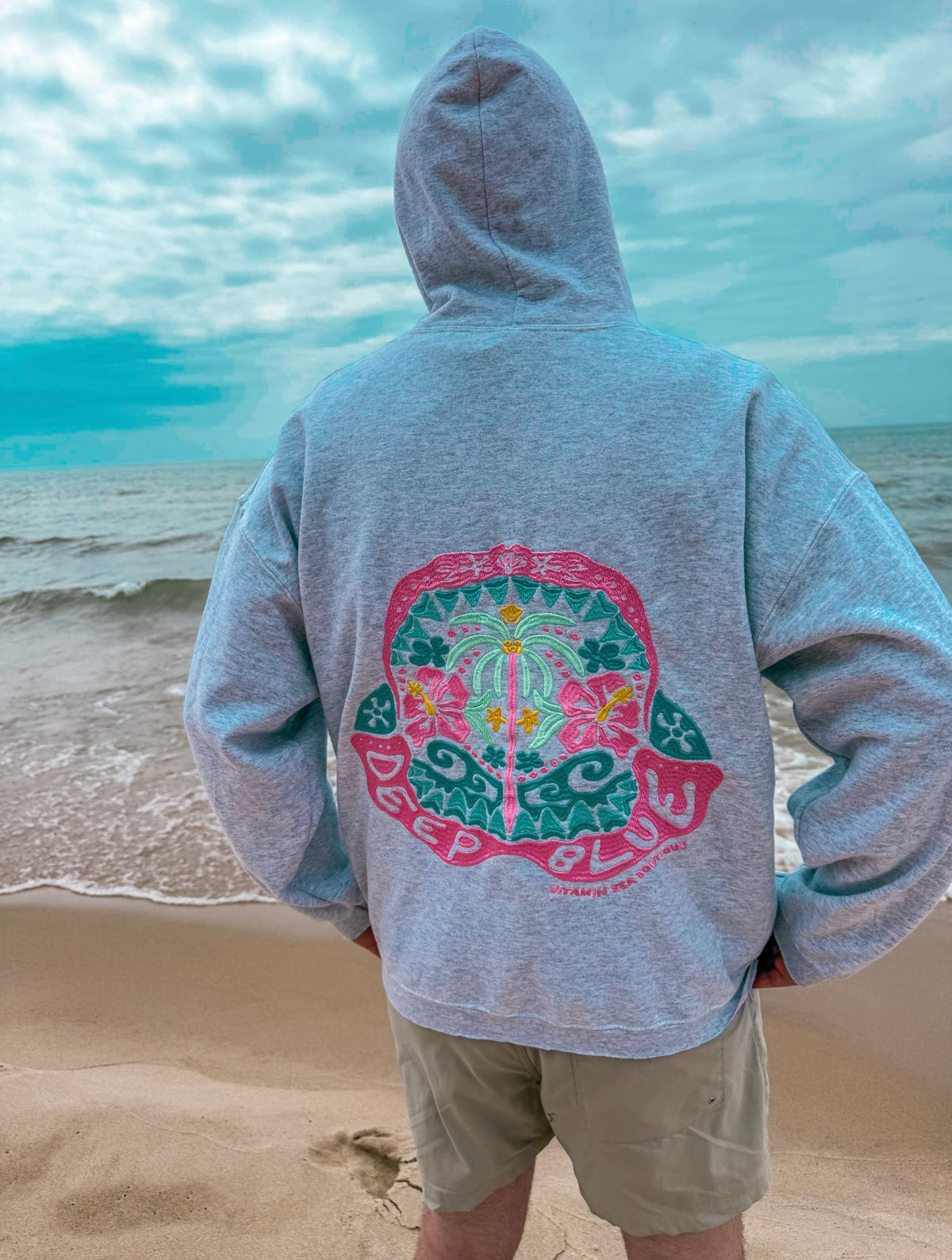Deep Blue Shark Hoodie