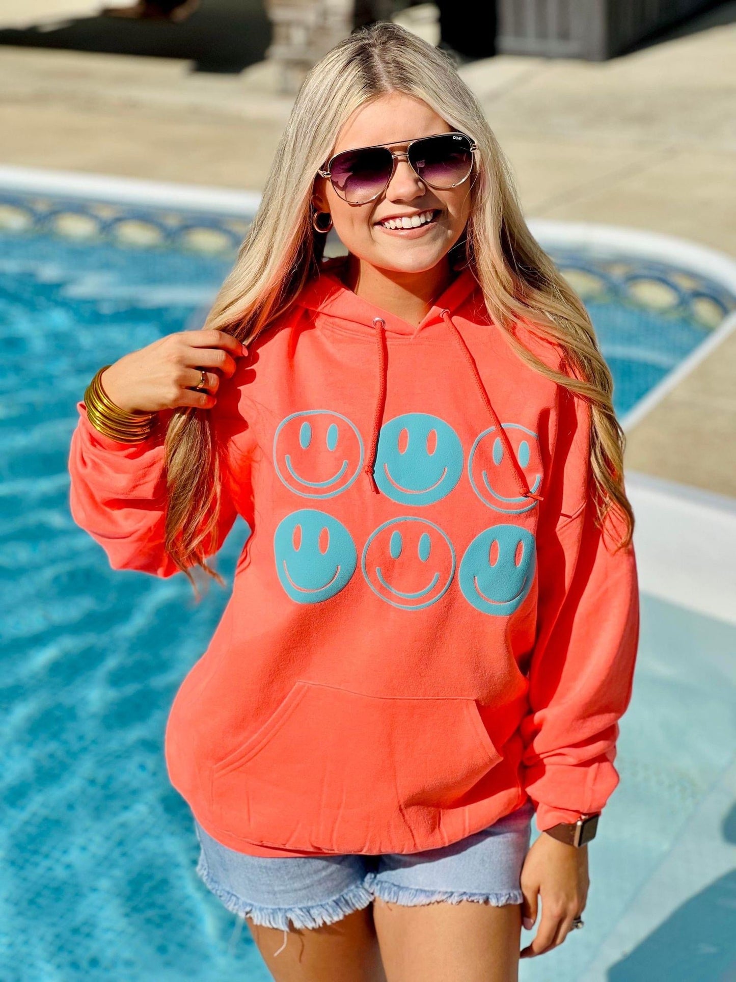 Smiley Neon Tee/Hoodie