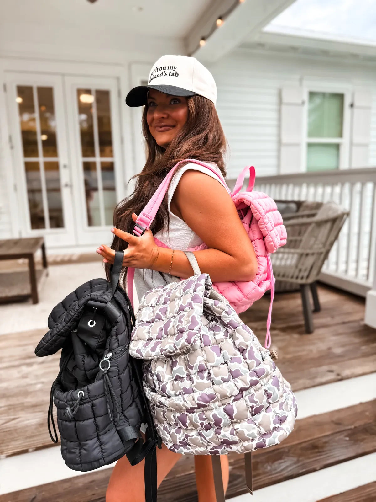 PREORDER Duck Camo Quilted Backpack