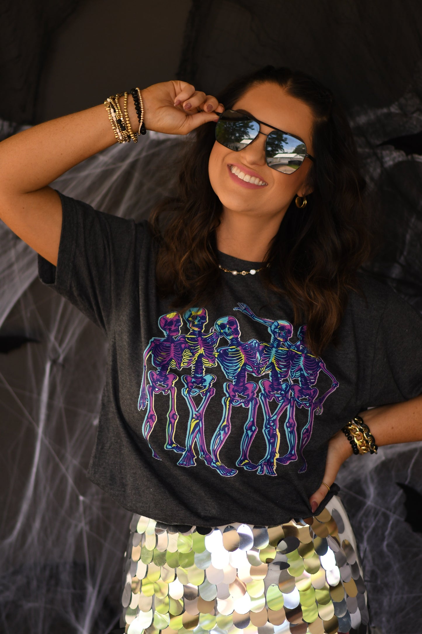 Neon Skellies Tee
