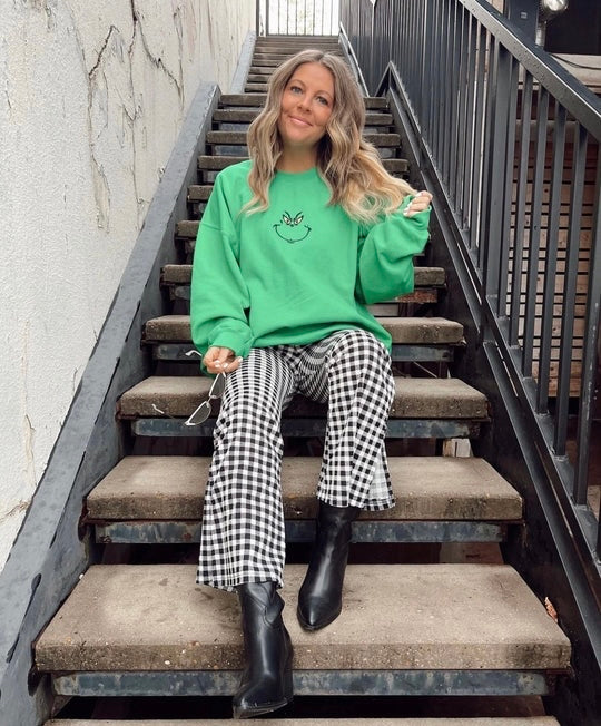 Green Guy Embroidered Sweatshirt