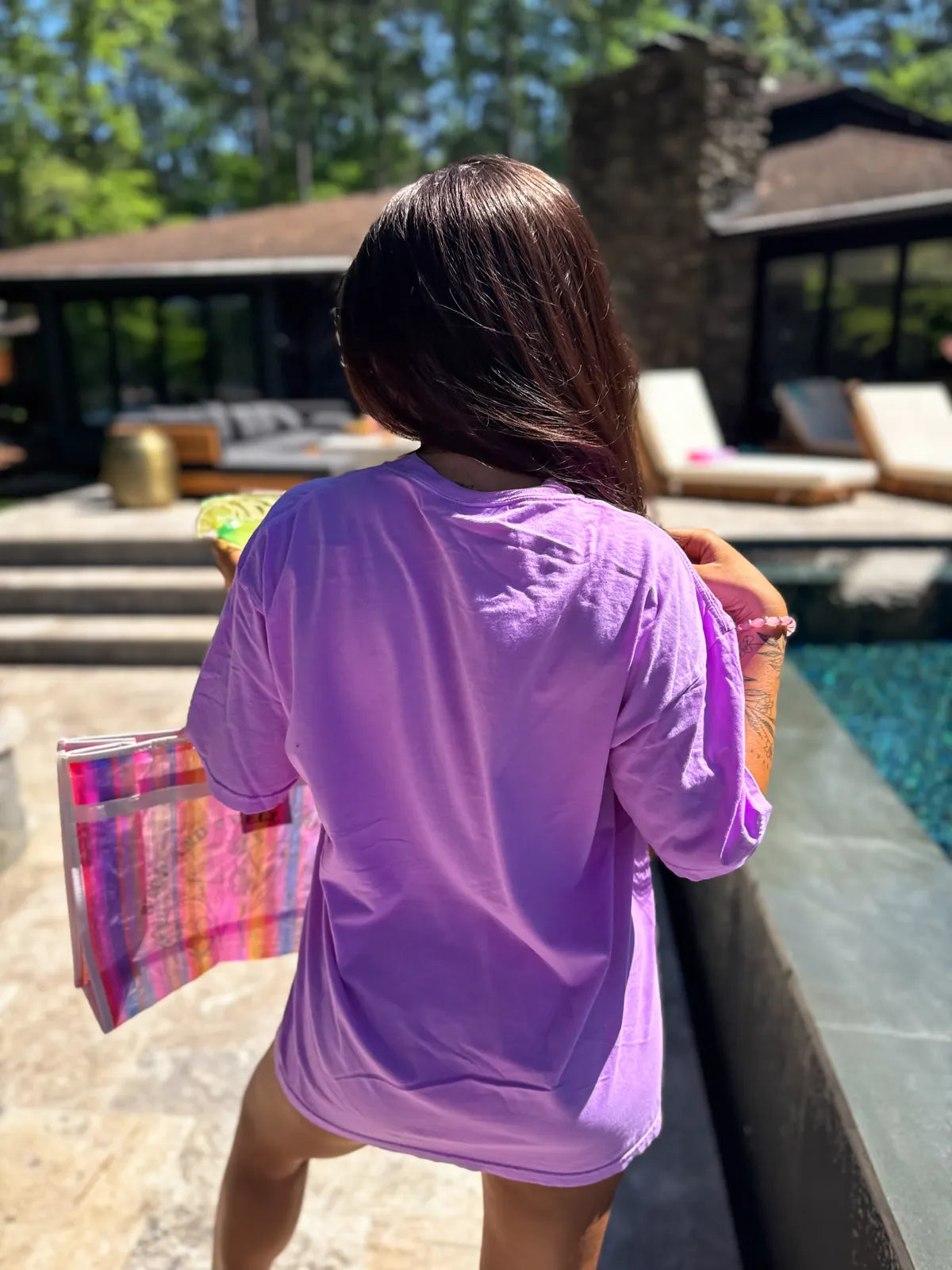 Save Water Drink Margs Electric Purple Tee