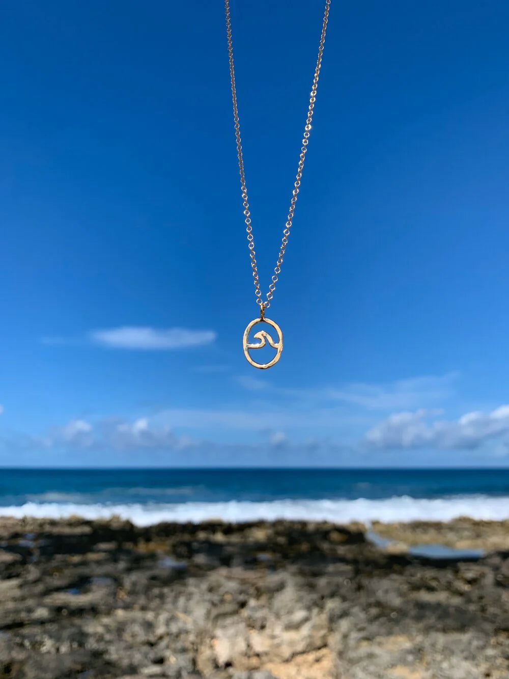 Petite Peahi Wave Pendant Necklace