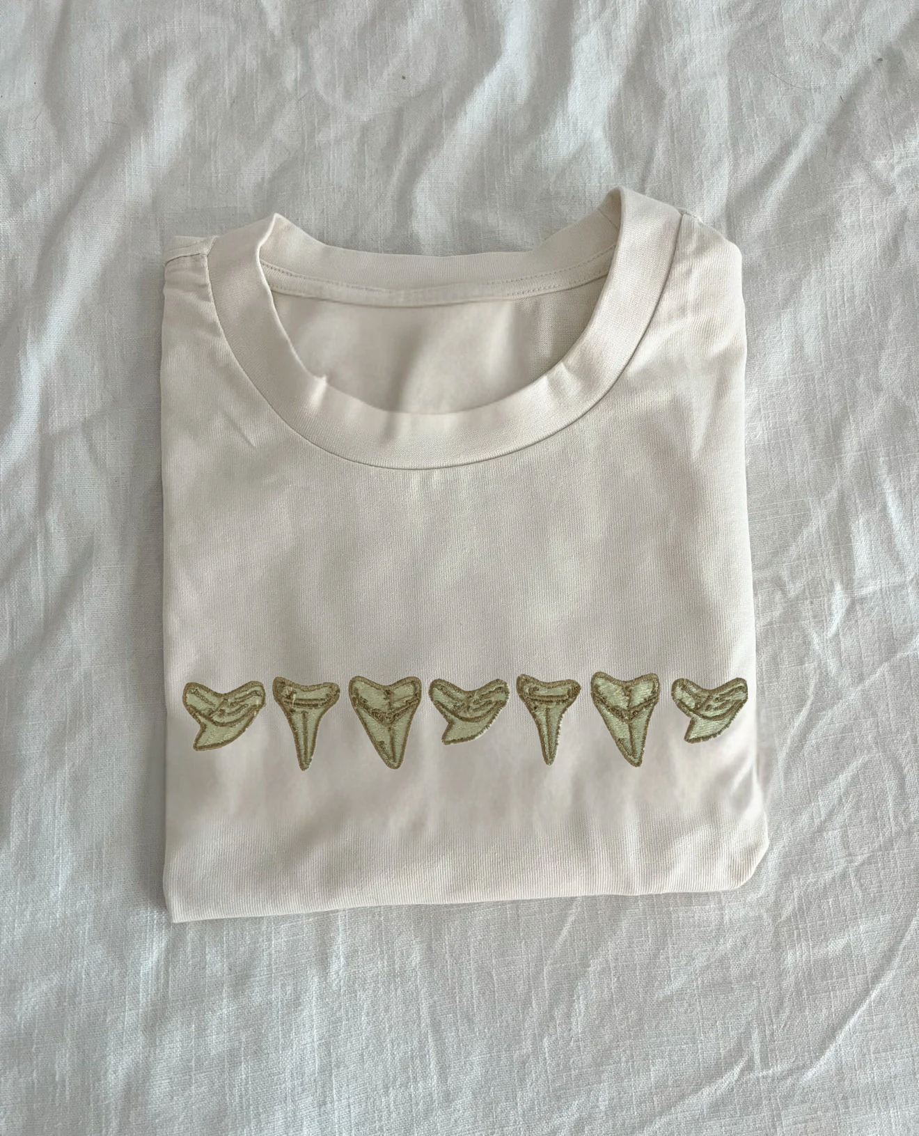 Shark Tooth Embroidered Tee/Sweatshirt
