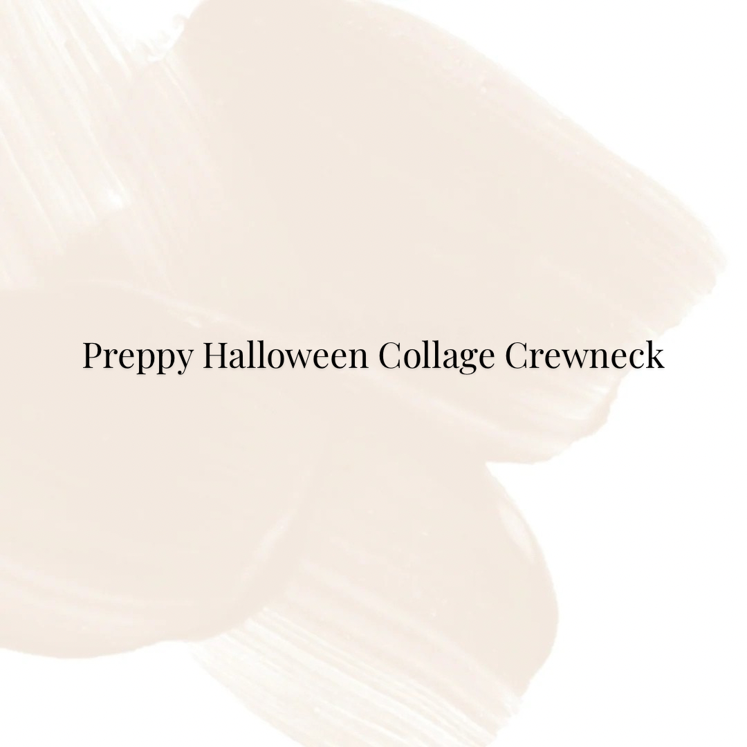 Preppy Halloween Collage Crewneck