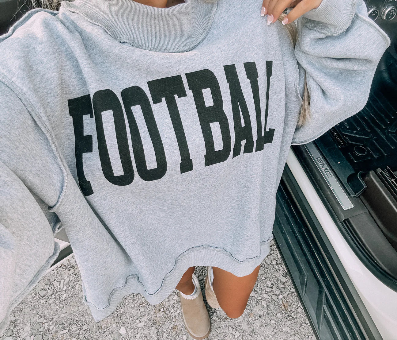 Gameday/Football Reversible Mockneck Sweatshirt
