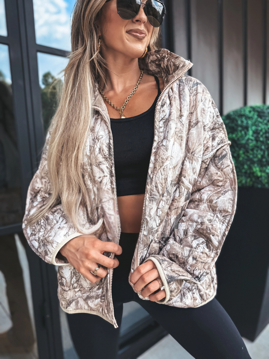 PREORDER Dark Camo Cozy Cloud Jacket
