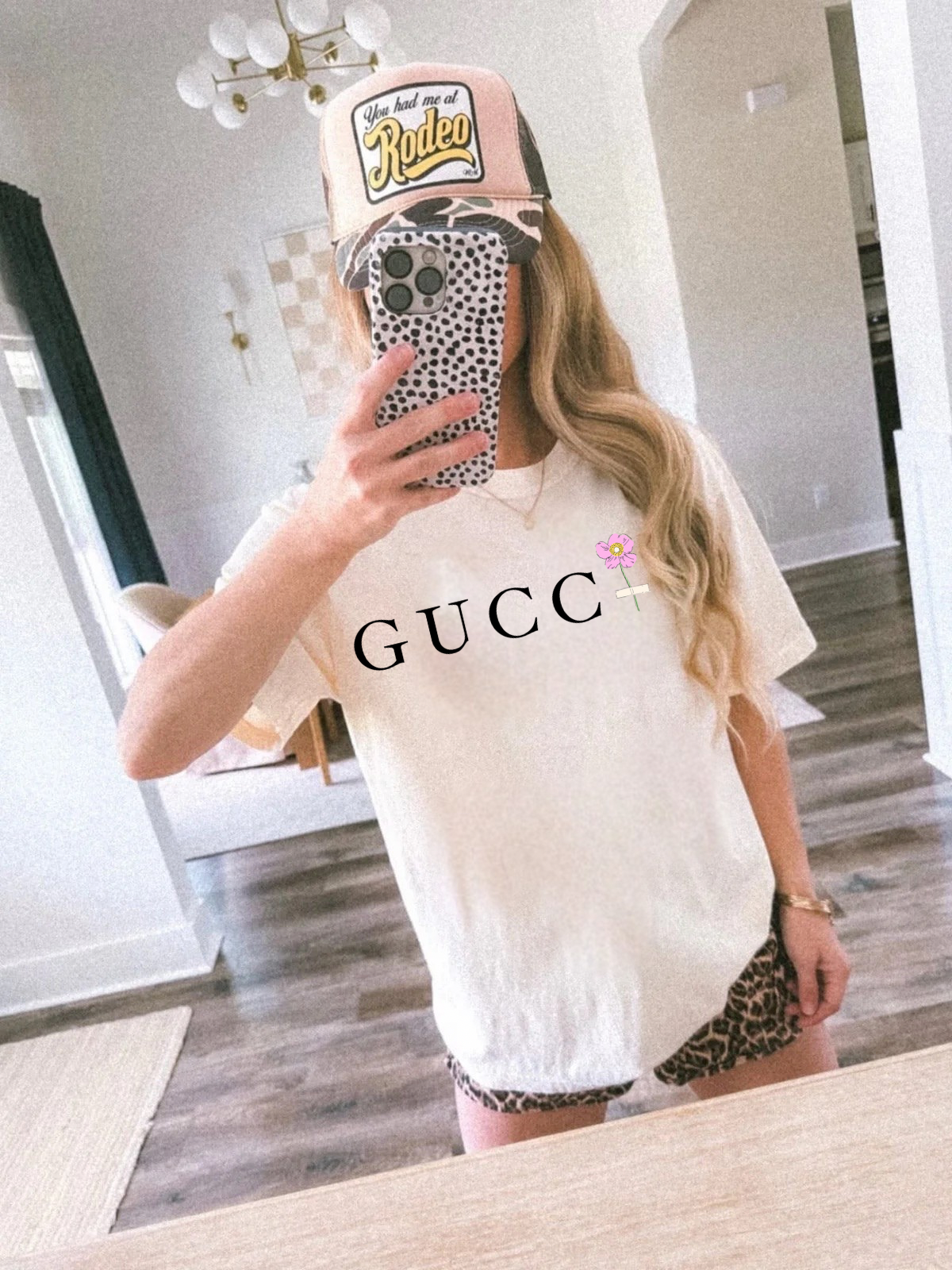 Pink Flower Tee/Sweatshirt