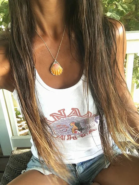 Large Sunrise Shell Necklace