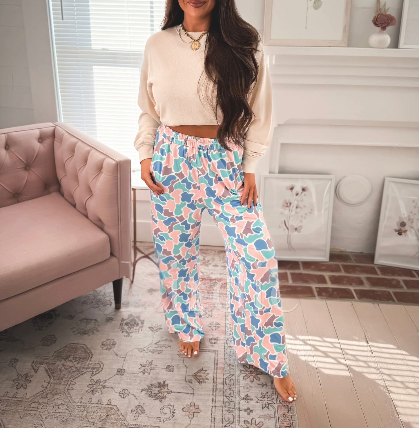 Pastel Camo Stretchy Lounge Pants