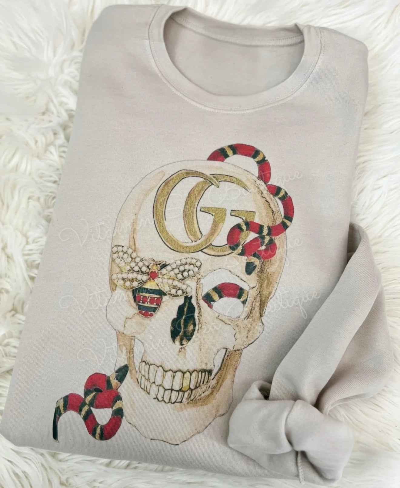 Preppy Skulls & Snakes Sweatshirt