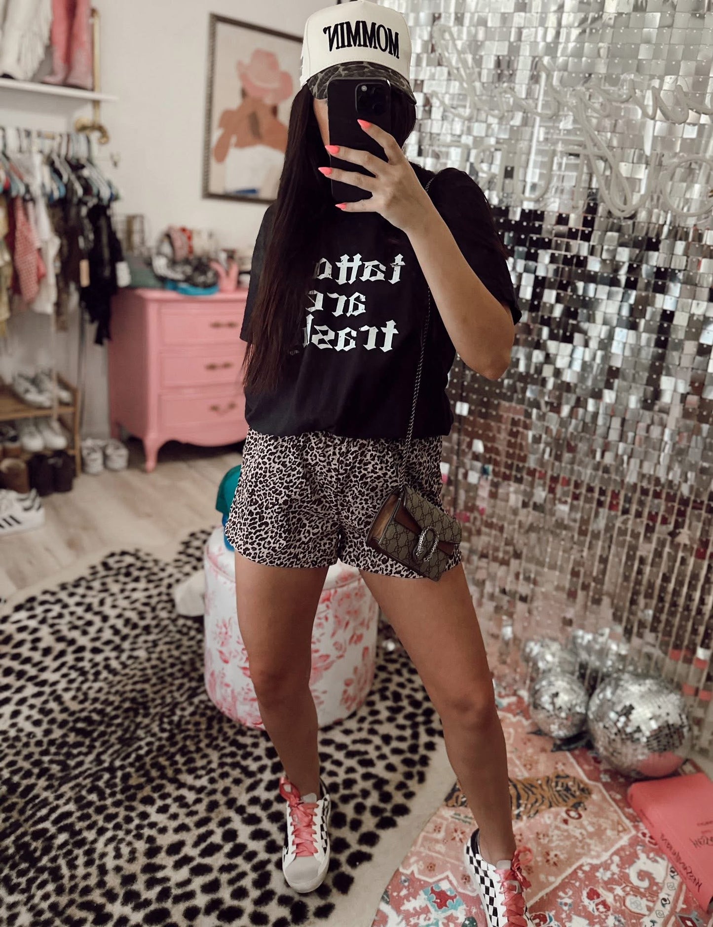 Ready to Ship Leopard High Waisted Shorts