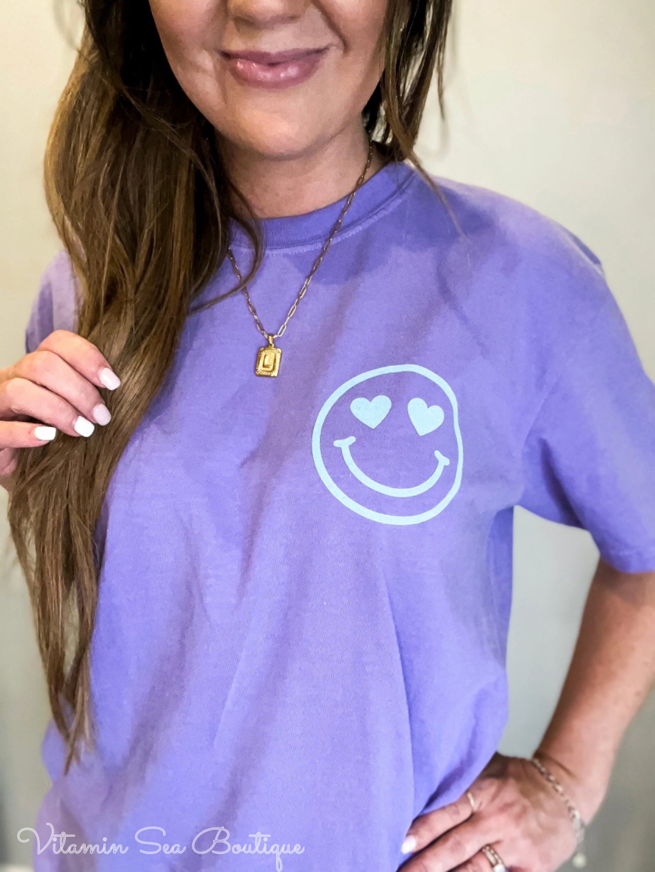 On My Husband’s Last Nerve Smiley Tee