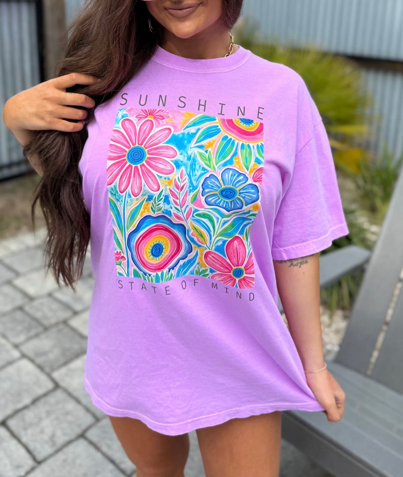 Sunshine State of Mind Flower Tee