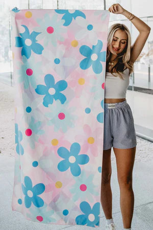 Floral Quick Dry Microfiber Towel