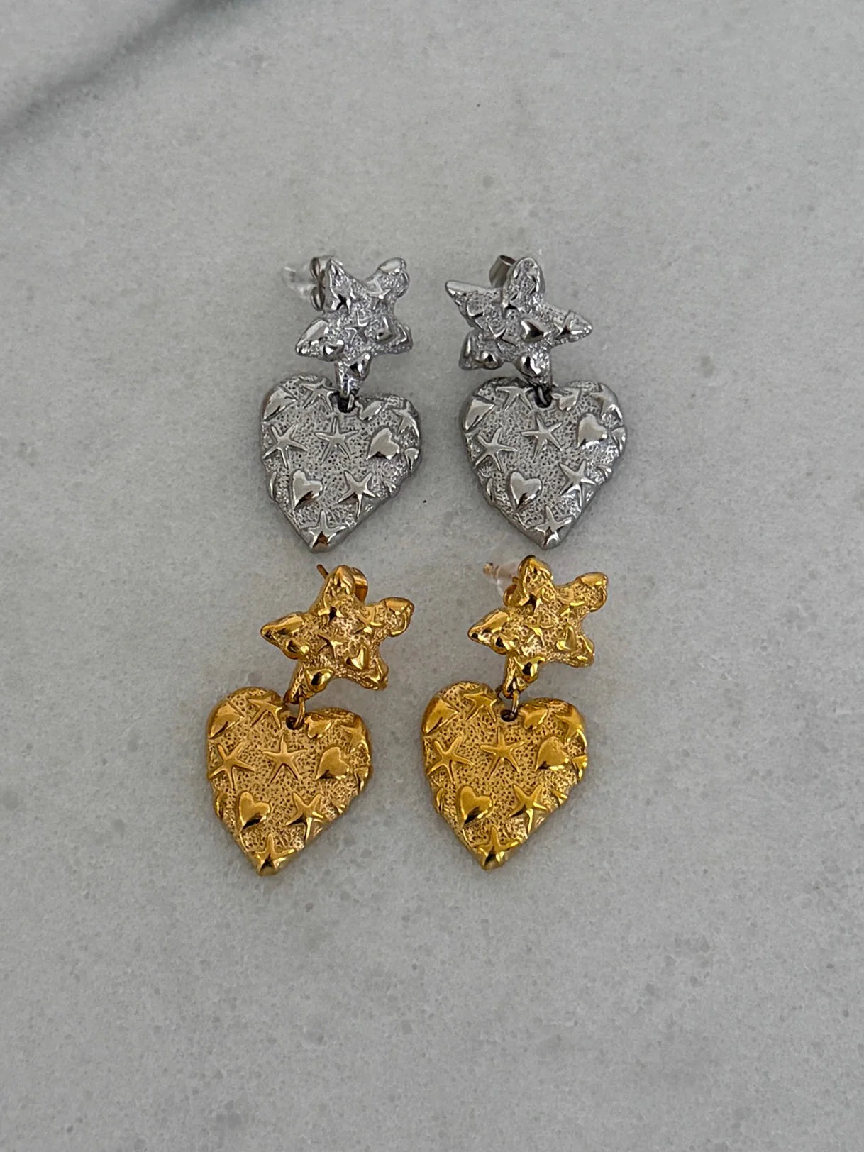 Starfish Heart Earrings