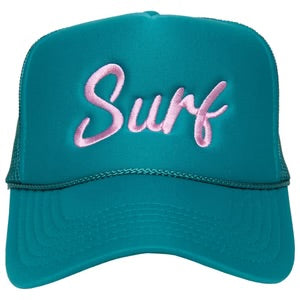 Surf Embroidered Neon Hats