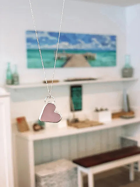 Seaglass Heart Necklace