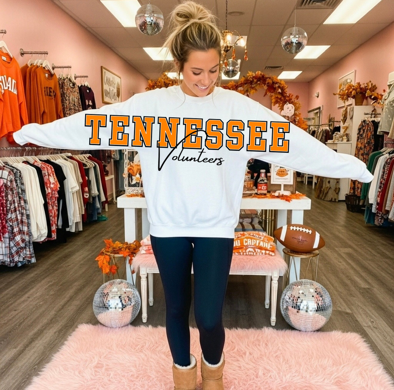 Oversized Varsity Sports Crewnecks