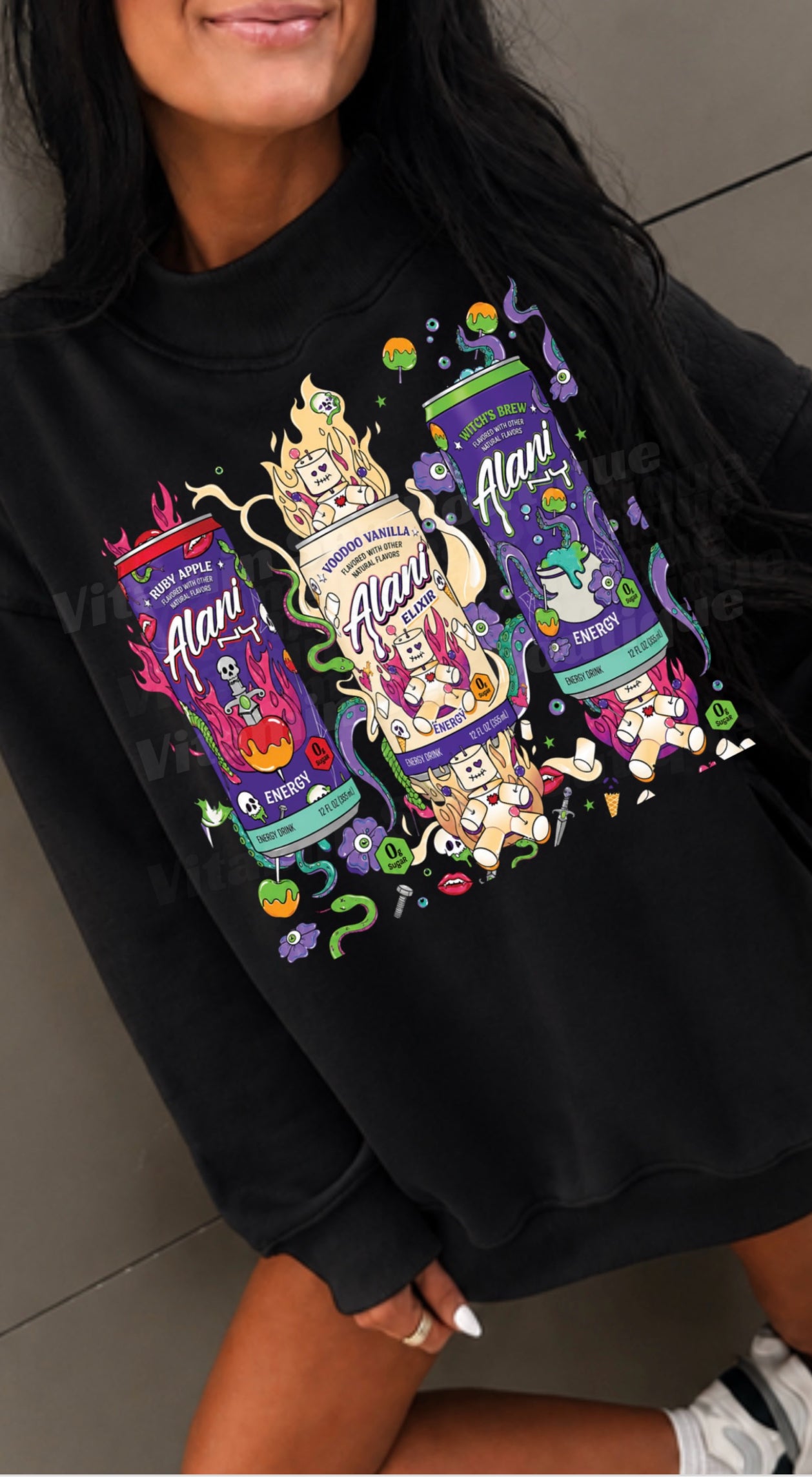 Spooky Sip Club Mockneck