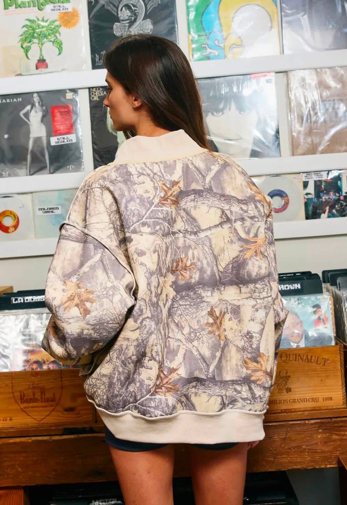 Make Heaven Crowded Camo Mockneck