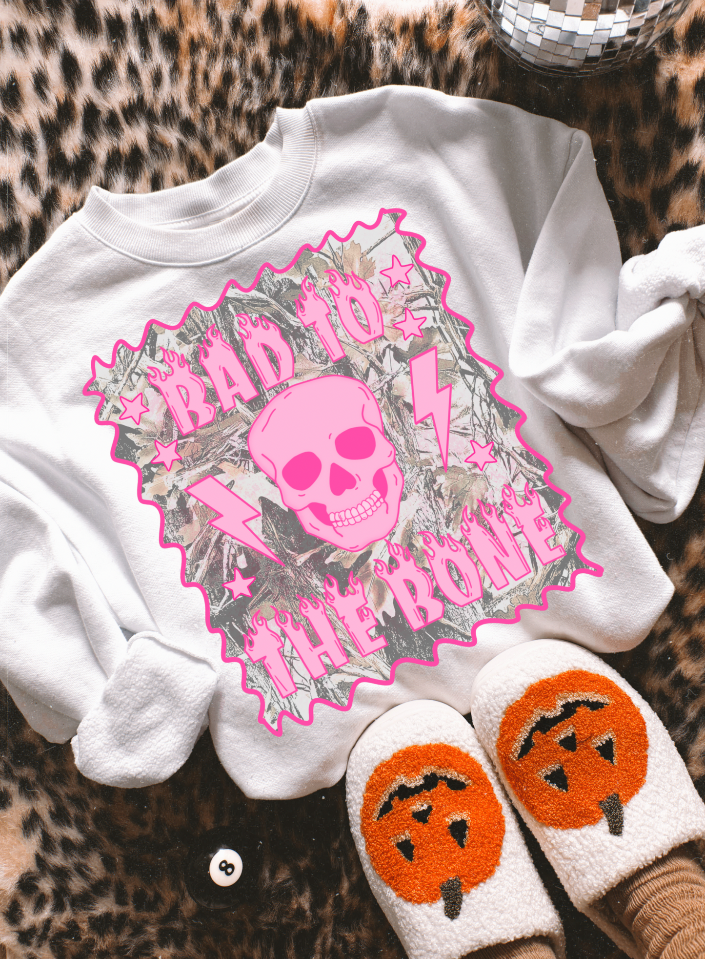 Bad to the Bone Camo Sweatshirt