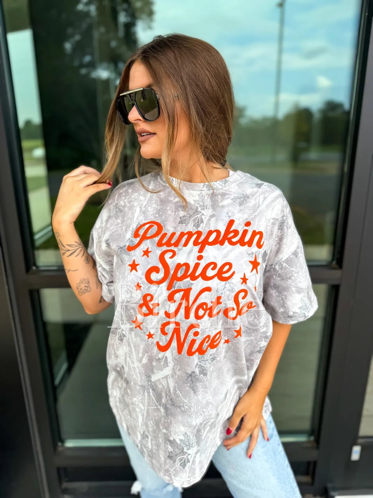 Camo Pumpkin Spice Not So Nice Tee